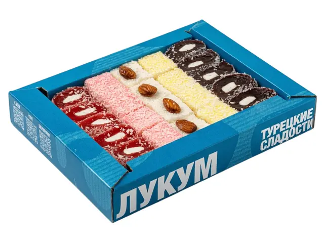 картинка Лукум Ореховый микс (ассорти), 500гр от интернет-магазина орехов и сухофруктов Нават
